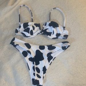 Cow print bikini